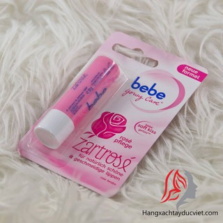 <SALE> Son Dưỡng Giữ Ẩm, Làm Mềm Môi Bebe Zart-Rosé Đức 4,9g <Hàng Đức Nội Địa>