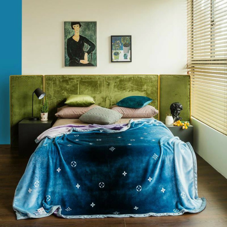 CHĂN TUYẾT NHUNG ĐẮP MÙA ĐÔNG  2 MẶT CỰC ẤM 2KG7