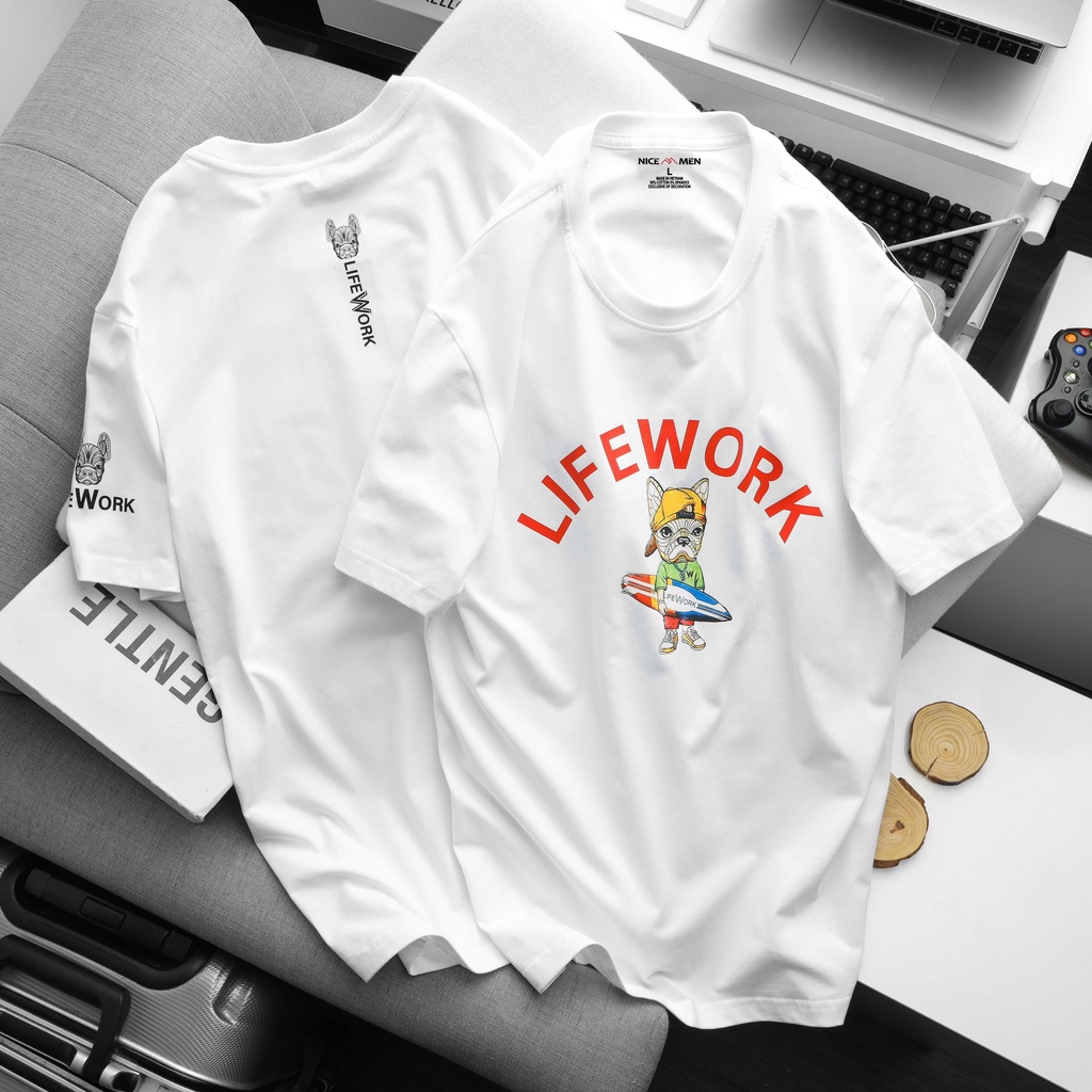 Áo Phông LifeWork Silket Radoc Phom Unisex Chất Cotton 4 chiều dành cho nam nữ NICEMENLW2