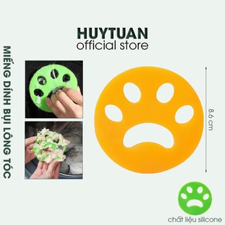 Miếng dính bụi lông tóc trên quần áo bằng silicon - Phao lọc chỉ thừa, lông, tóc trên quần áo khi giặt máy (MDB03)