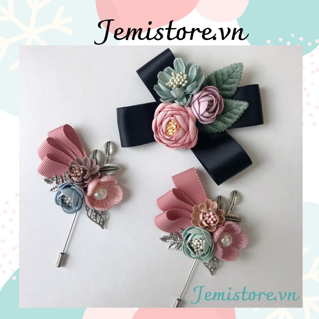 Hoa Cài Áo, Trâm Ghim Cài Váy Nữ Handmade Jemistore