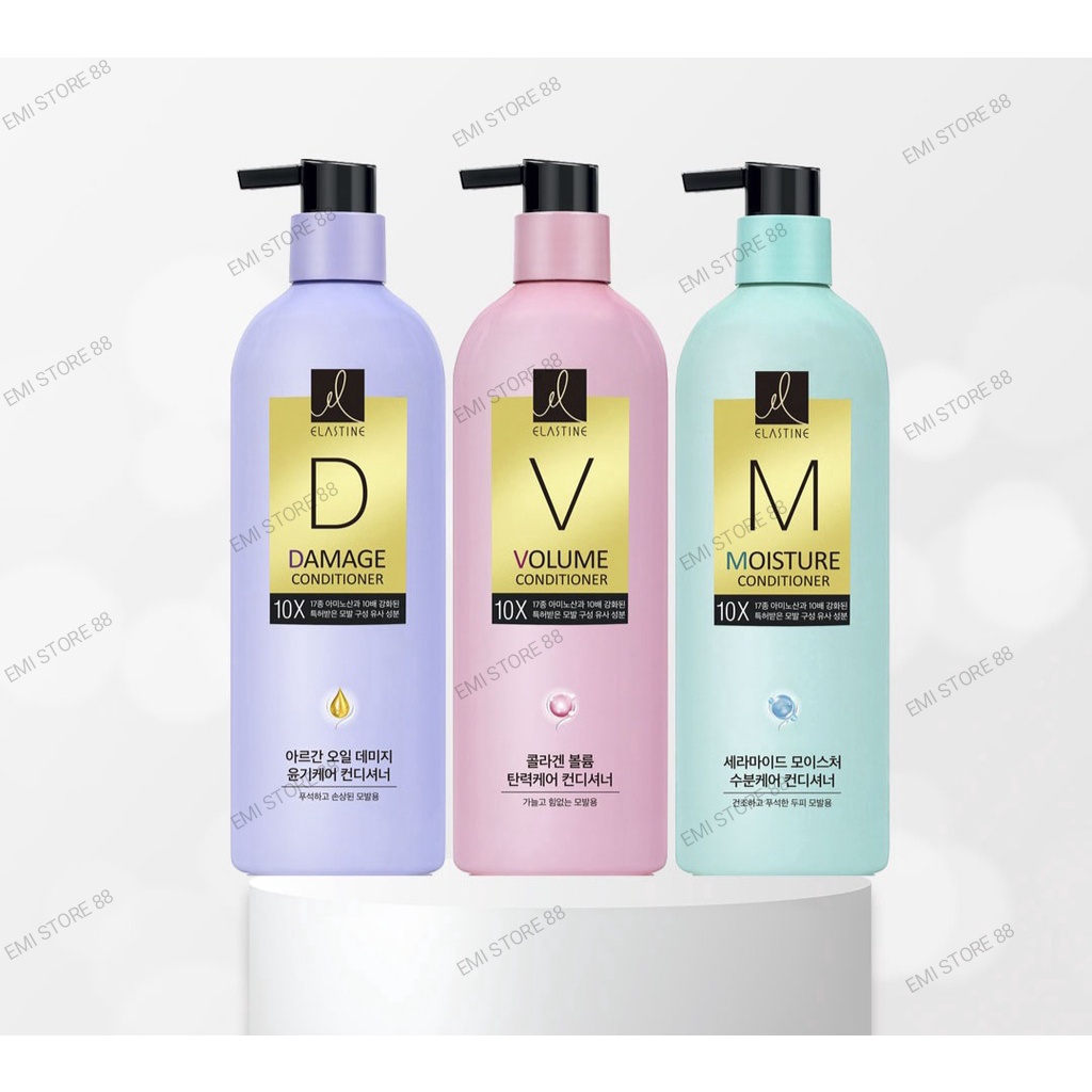 Dầu Gội/ Dầu Xả Chăm Sóc Tóc Hương Nước Hoa - Ngăn Rụng Tóc, Giúp Tóc Suôn Mượt, Bồng Bềnh Hàn Quốc Elastine 10X 680ml