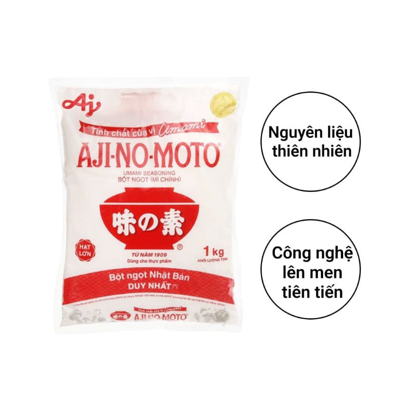 Bột ngọt/ mì chính Ajinomoto hạt lớn gói 1kg