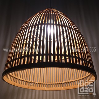 Đèn mây tre đan mẫu D360-MTD08