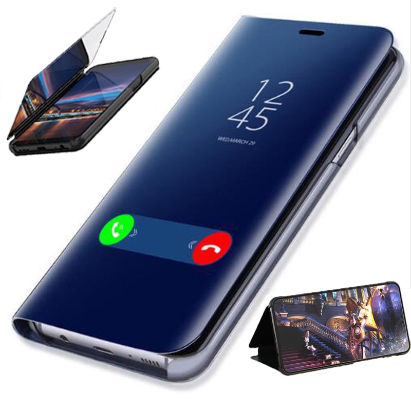 Bao Da Tráng Gương Thời Trang Cho Samsung Galaxy S10 5g S10e S10 Lite S9 S8 Plus S7 S6 Edge Note 10 Pro 9 8 M10 M20 M30 On7