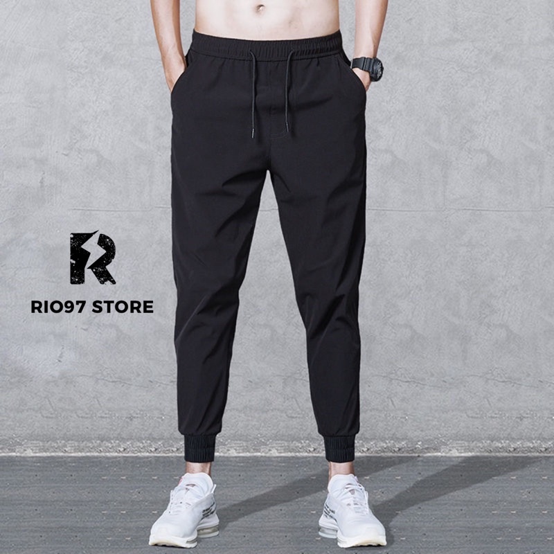 Quần Thể Thao Nam Nữ Trơn Basic Thun Poly Ống Suông Phong Cách Thể Dục Thể Thao Thời Trang RIO97 STORE