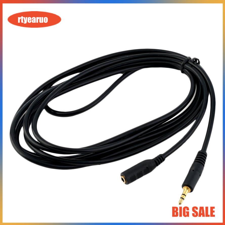 Dây cáp nối dài loa/tai nghe,Dây âm thanh 3.5mm đầu đực sang 3.5mm đầu cái 3m