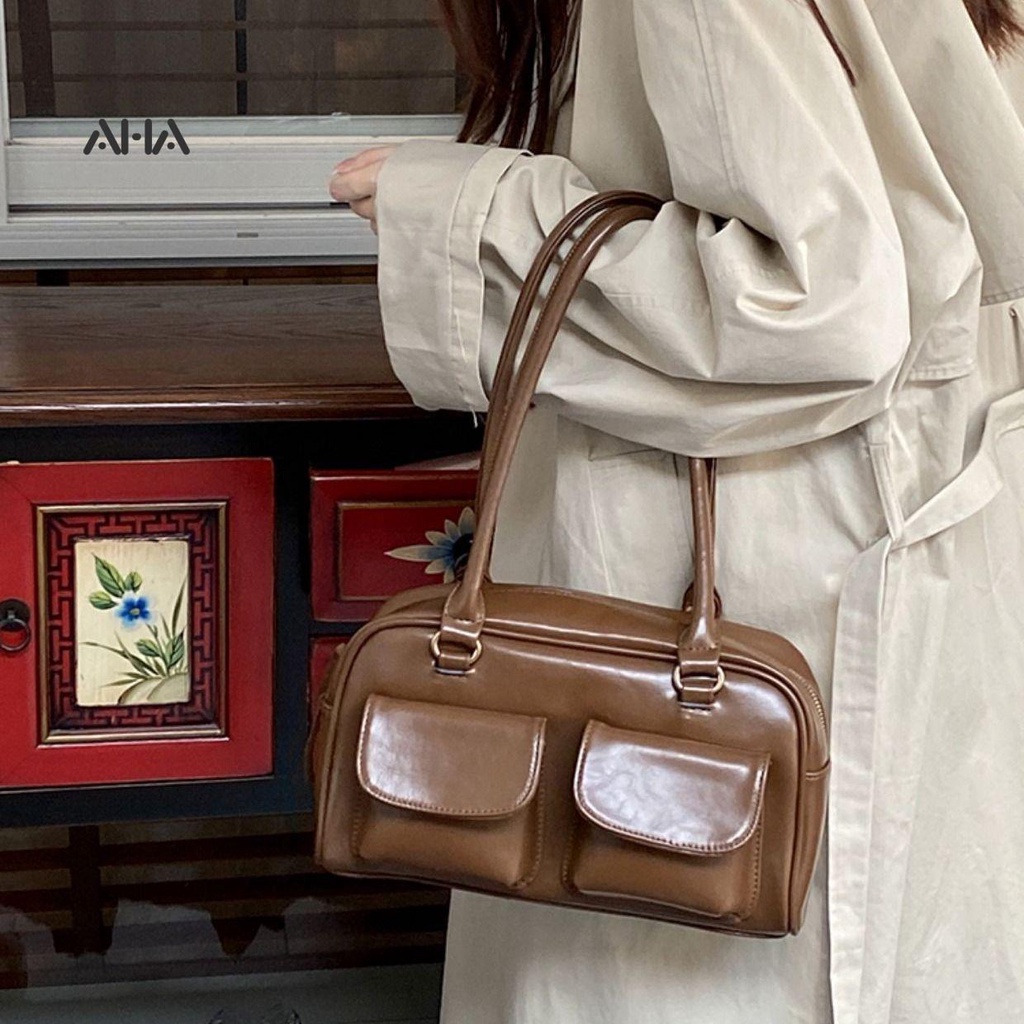 Túi xách AHA OFFICIAL thiết kế cao cấp phong cách retro thời trang cao cấp cho nữ