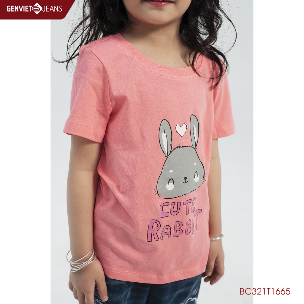 Áo Thun Kid Cute Rabbit GENVIET BC321T166