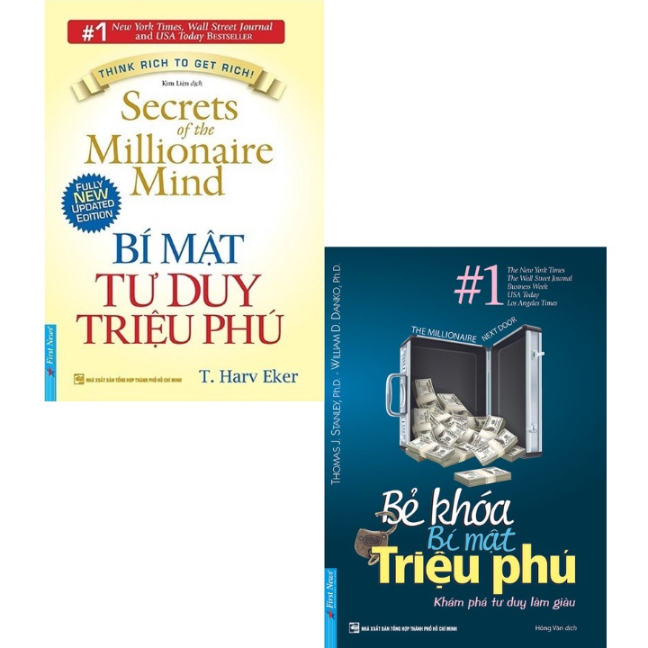 Sách - Combo Bí Mật Tư Duy Triệu Phú + ​Bẻ Khóa Bí Mật Triệu Phú (Bộ 2 Cuốn)