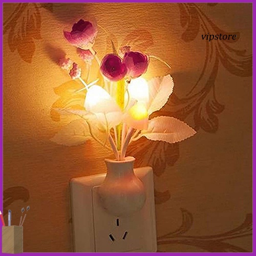 [Vip] Đèn ngủ Mini Tulip cảm biến lãng mạn mềm mại Đèn phòng ngủ cho bé Trang trí nội thất