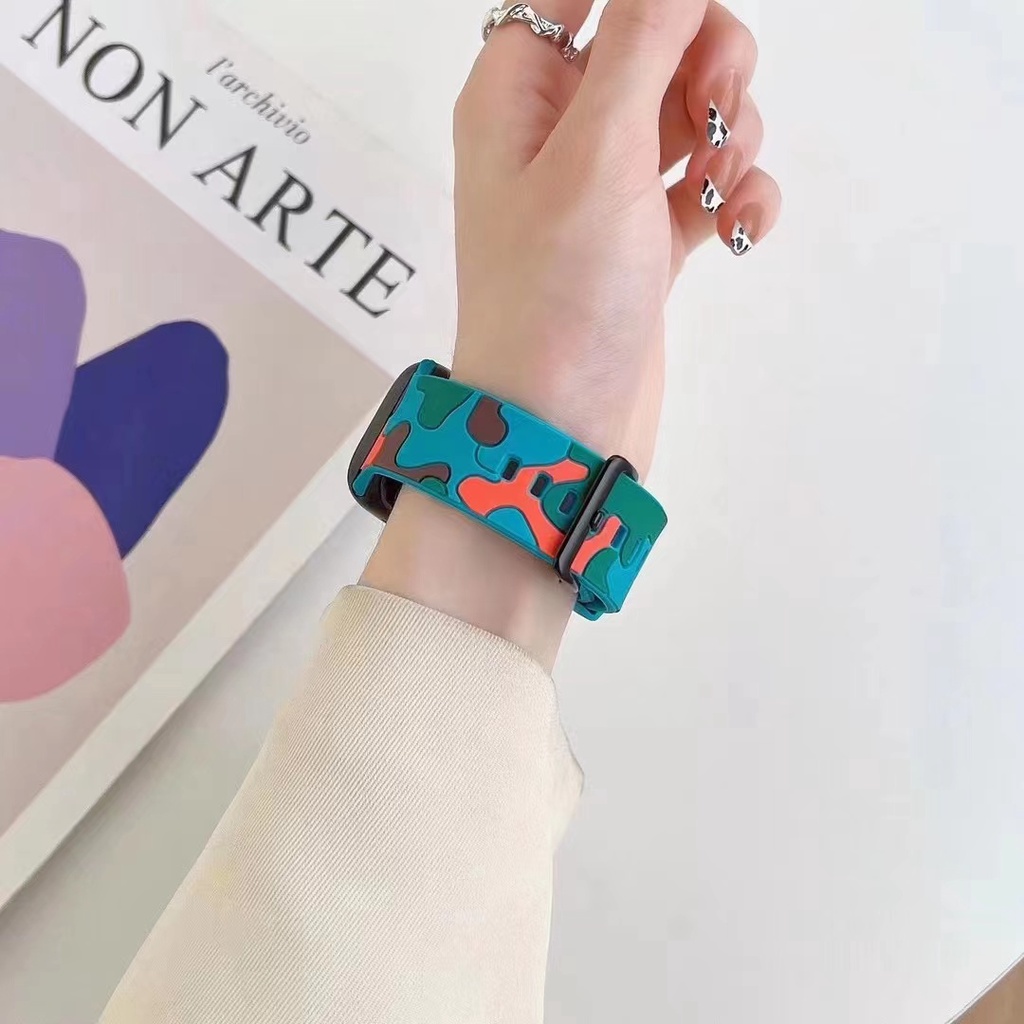 Dây Silicone HọA TiếT RằN Ri Cho ĐồNg Hồ Apple 8 7 6 SE 5 4 41mm 45mm 44mm 40mm iWatch 3 2 1 38mm 42mm