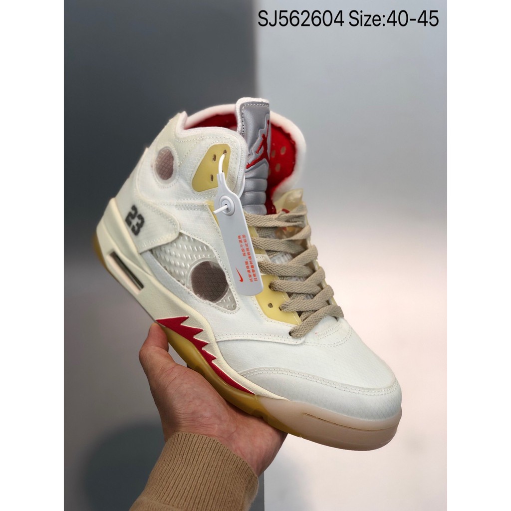 📦 FULLBOX 🌐 ORDER  🎀 SALE 50% 🎀 💯 ẢNH THẬT 🏷 Off-White x Air Jordan Retro 5 🏷 👟 GIÀY NAM NỮ 👟