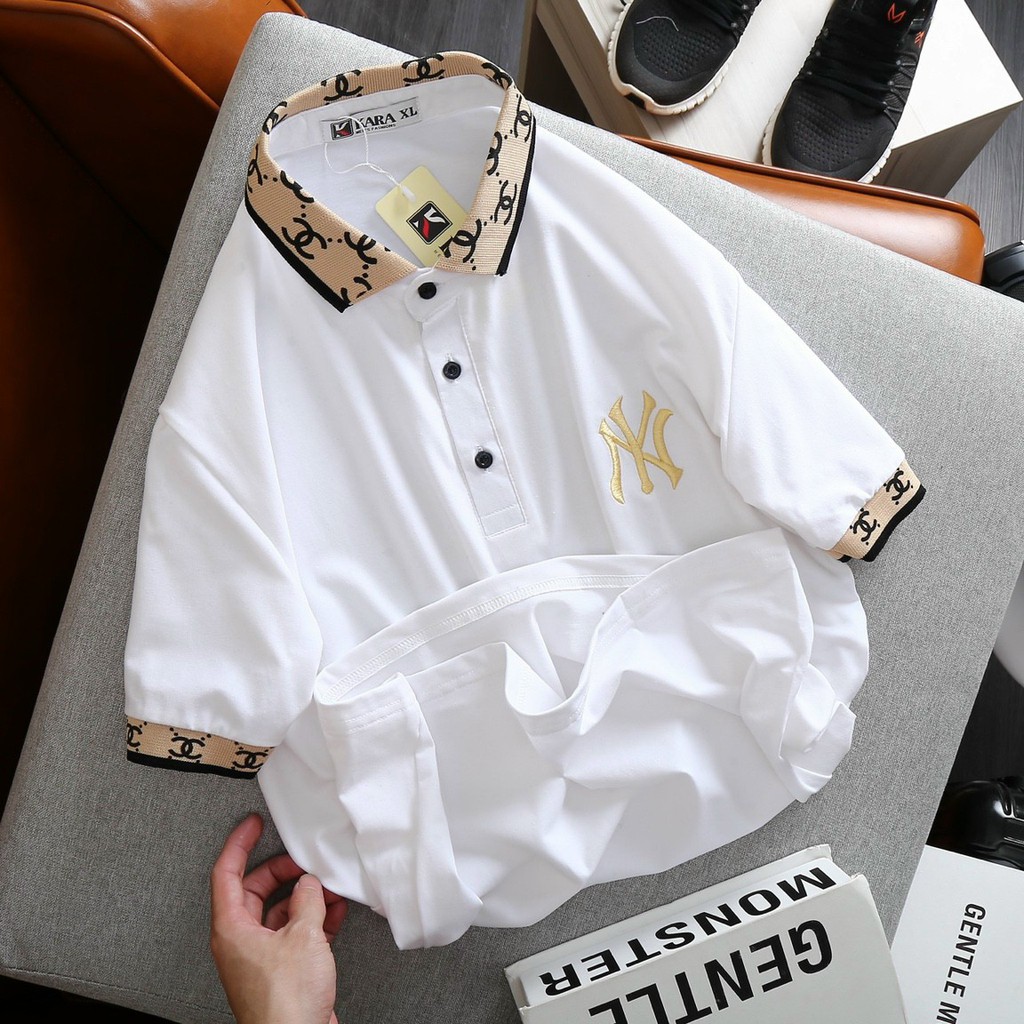 Video Áo thun nam thêu cao cấp cotton phối logo thời trang chuẩn from | BigBuy360 - bigbuy360.vn