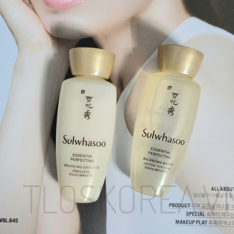 Sulwhasoo Nước hoa hồng / Sữa dưỡng nâng cơ chống lão hóa Sulwhasoo Essential Perfecting 15Ml [2025]