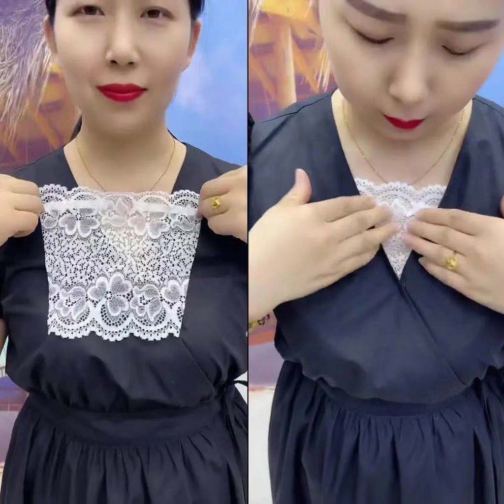 Tấm vải ren che ngực chống lộ thời trang Fashion Lace Corset Patch