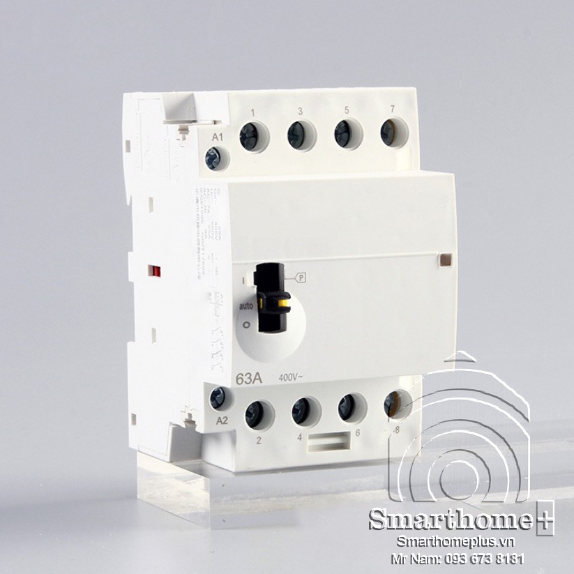 Khởi Động Từ Contactor Hỗ Trợ Công Tắc Tay 3 Pha 4 Dây 32A BCH-3P32M