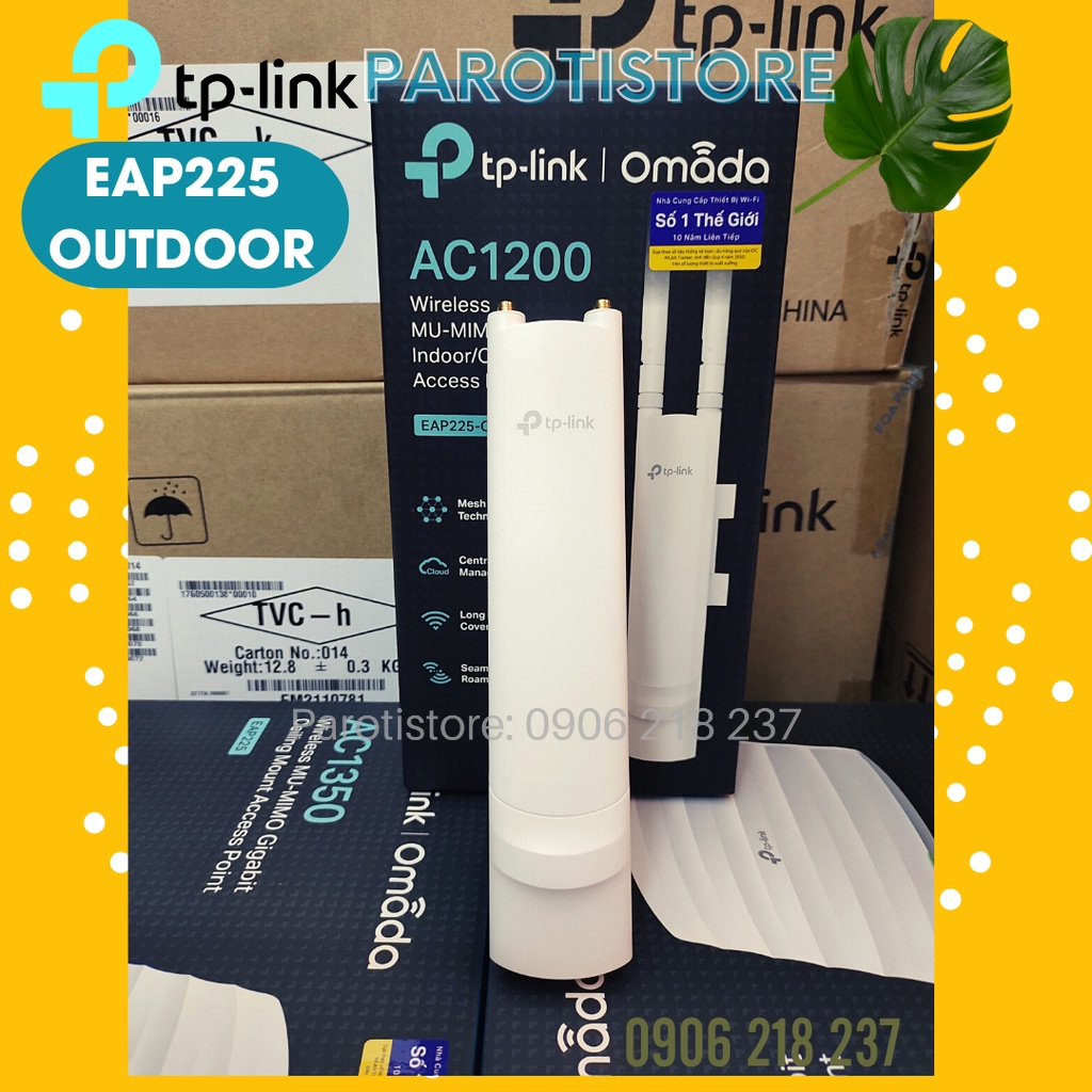 Bộ phát wifi Trong Nhà / Ngoài Trời Gigabit tốc độ AC1200 MU-MIMO EAP225-Outdoor chống nước