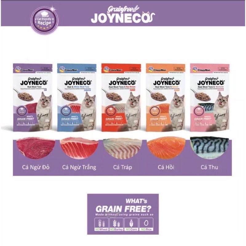 Pate Joyneco cho mèo không tinh bột - Thương hiệu Nhật Bản 🇯🇵