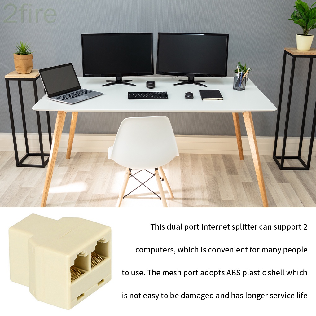 Bộ chia dây cáp mạng LAN RJ45 1 sang 2