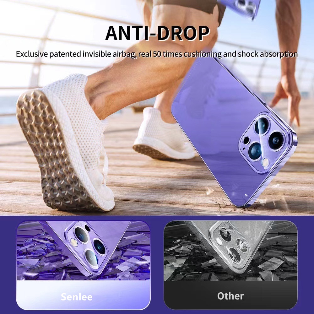 Ốp Điện Thoại Mềm Trong Suốt Chống Sốc Bảo Vệ Ống Kính Máy Ảnh Cho iPhone 14 Pro Max 14 Plus 13 12 Pro Max