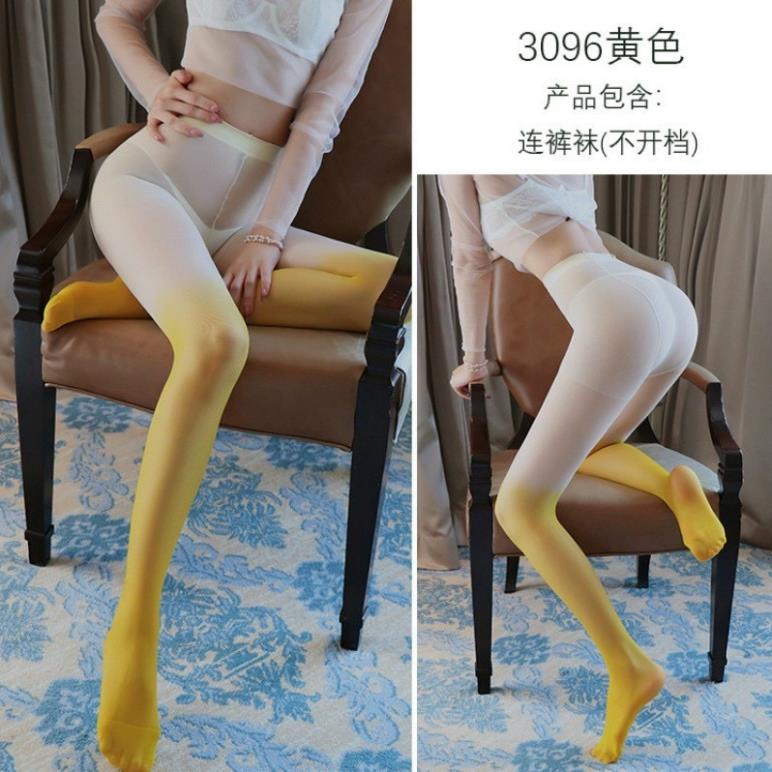 Quần tất siêu mỏng màu đổi màu Gradient phong cách Lolita sành điệu, cá tính cho nữ