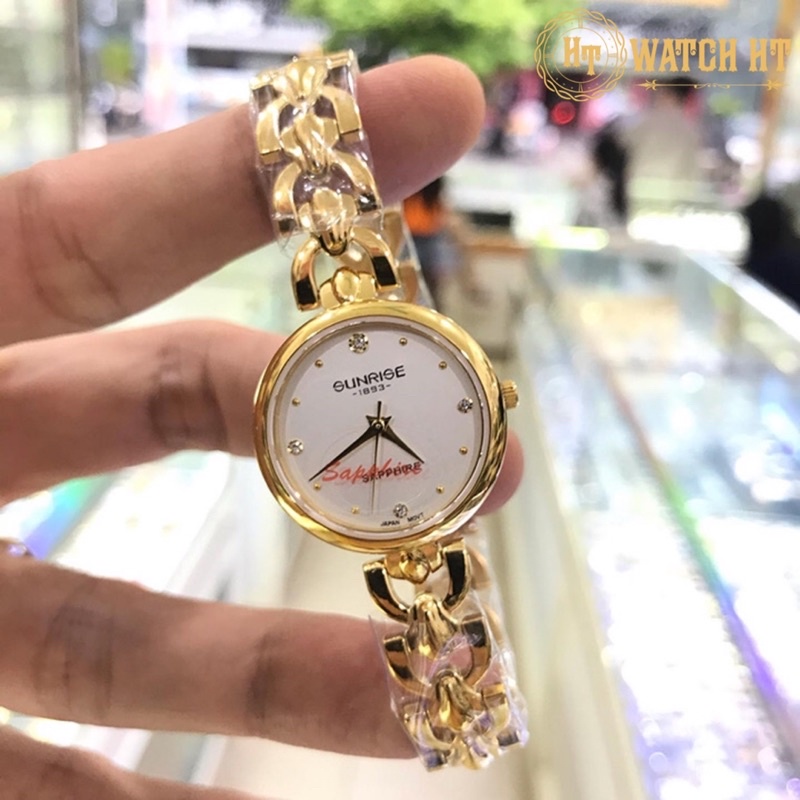 Đồng hồ nữ SUNRISE 9927SAV full hộp chính hãng, kính Sapphire chống xước, chống nước