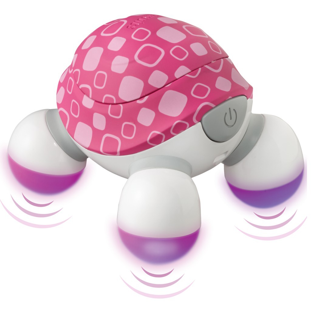 Máy Massage Cầm Tay Mini Turtle 3 Đầu Homedics NOV-60 USA, Thiết Kế Tiện Dụng, Pin AAA Dễ Dàng