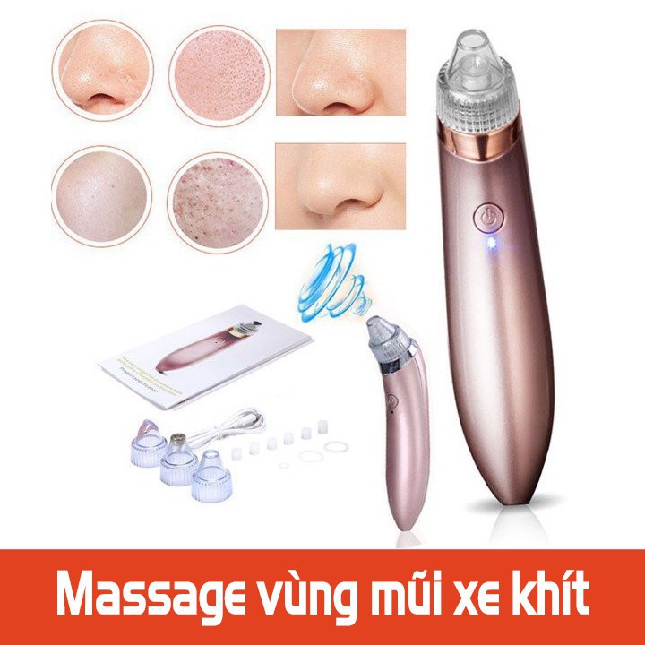 Máy Hút Mụn Cao Cấp 5 Lực Hút Mạnh Tê Da Luôn