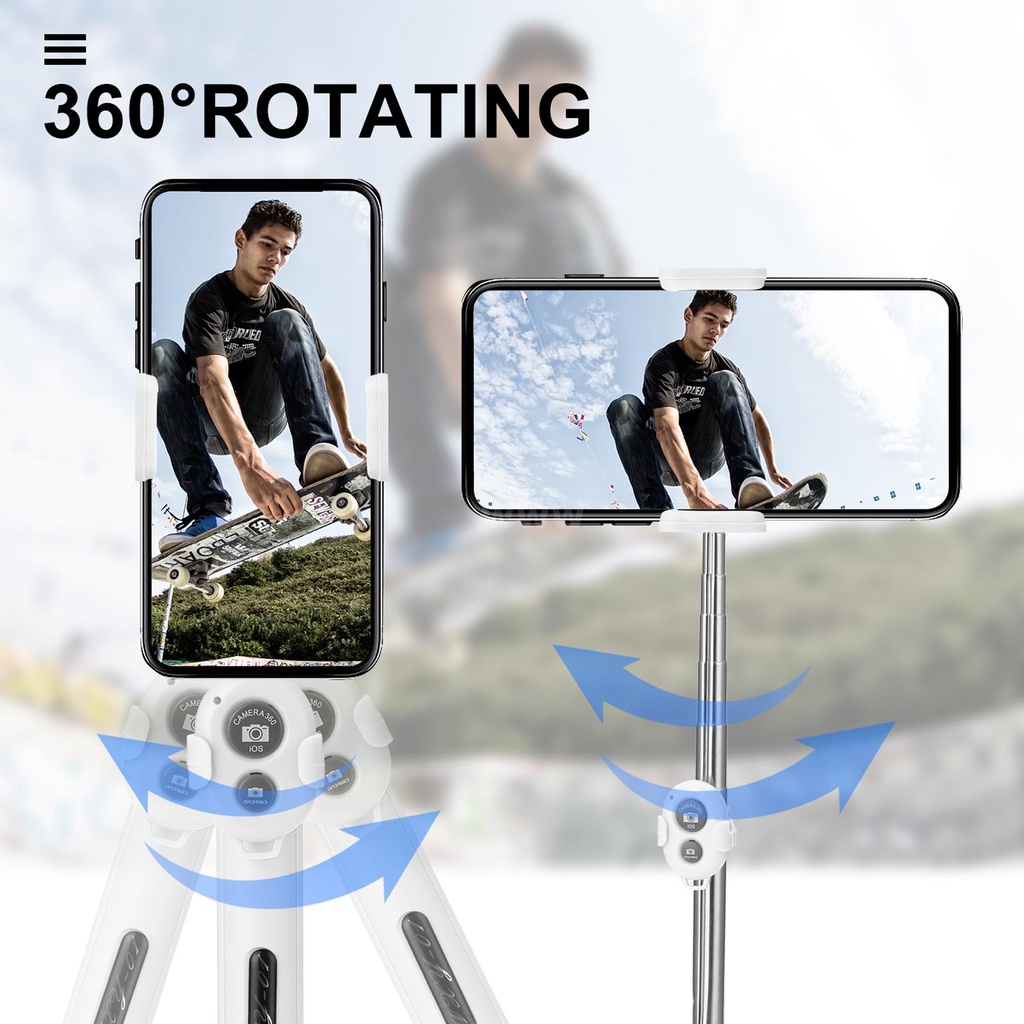 Gậy Chụp Ảnh Tự Sướng Bluetooth Không Dây Có Thể Kéo Dài Cho Điện Thoại | BigBuy360 - bigbuy360.vn