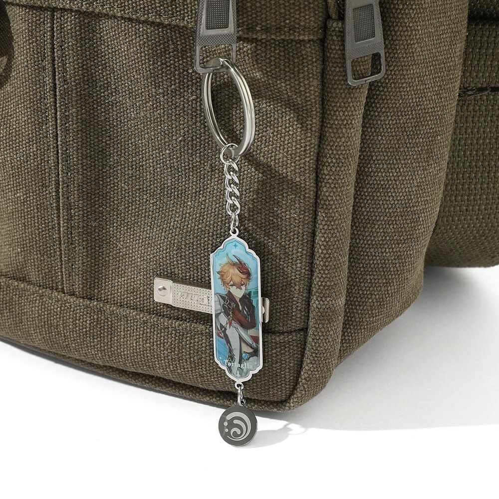 Móc khóa nhân vật Game Genshin Impact thẻ bài kim loại Yae Miko Ayaka Venti Xiao Ei Yelan Zhongli Kazuha - GSK168