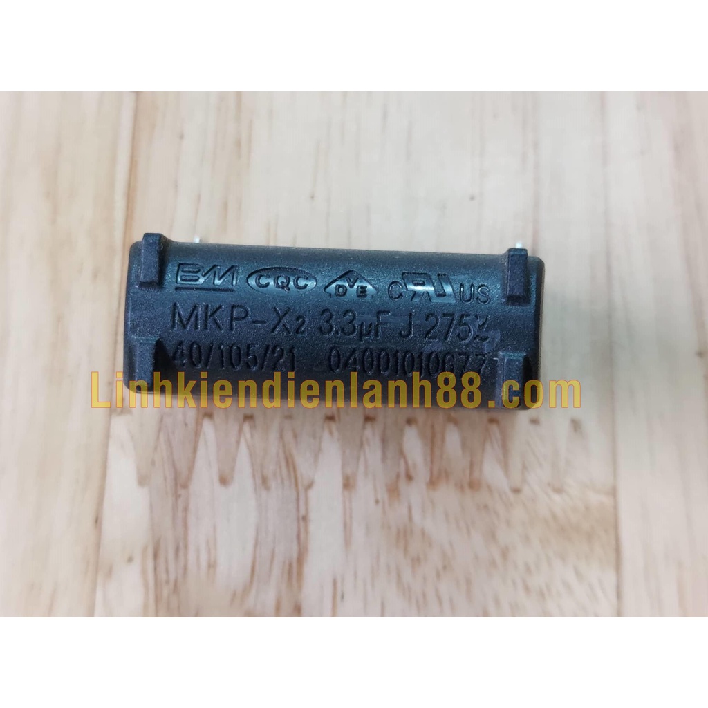 Tụ Bếp Từ MKPH 3.3UF 275VAC kiểu Đứng mới chính hãng BM 100% !