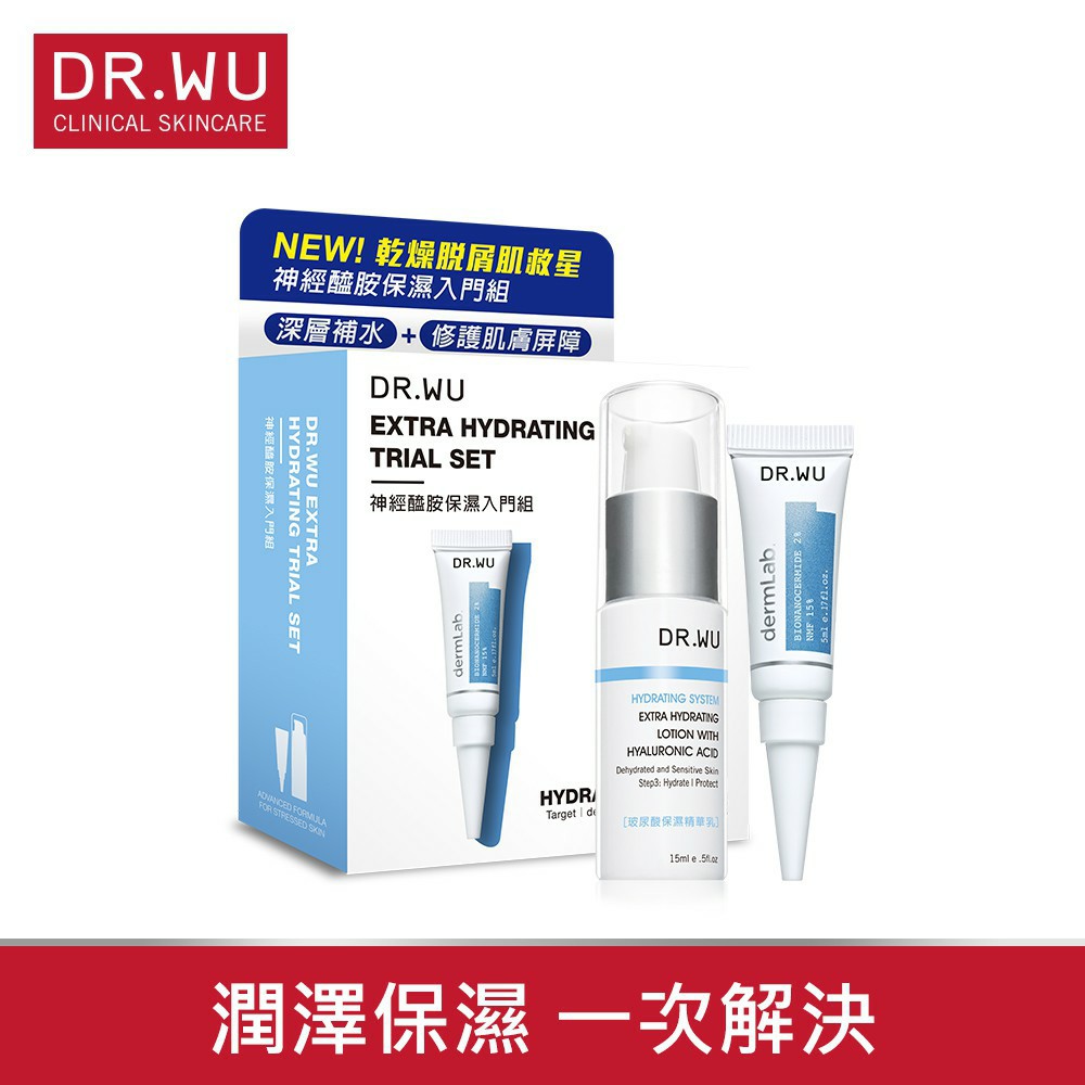 Toner &amp; lotion cấp ẩm Dr.WU with Hyaluronic Acid 30ml