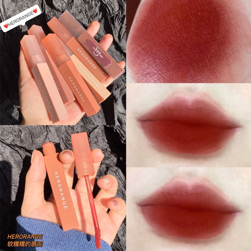Son môi HERORANGE mềm mịn như nhung nhiều màu tùy chọn