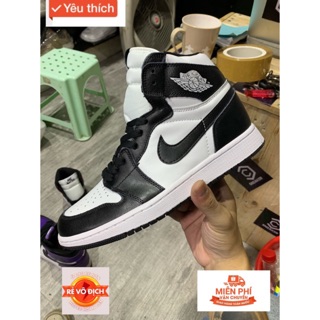 Video + ảnh thật > giày sneaker jordan 1 đen trắng