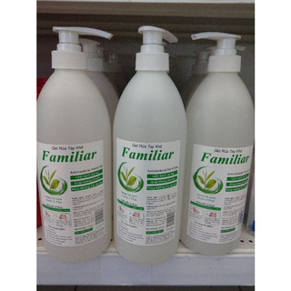 HO.T Gel rửa tay khô FAMILIAR chai lớn 1000ml có vòi