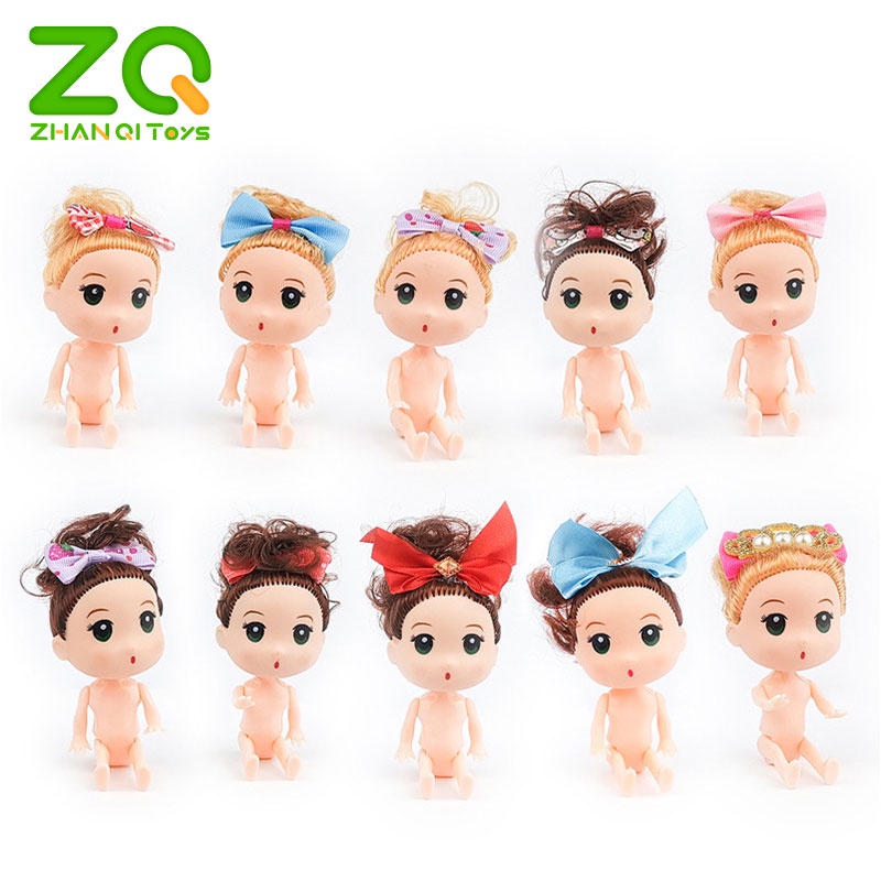 ZHANQI TOYS Búp bê Barbie 12 cm phong cách công chúa màu sắc ngẫu nhiên cho bé gái 3 tuổi
