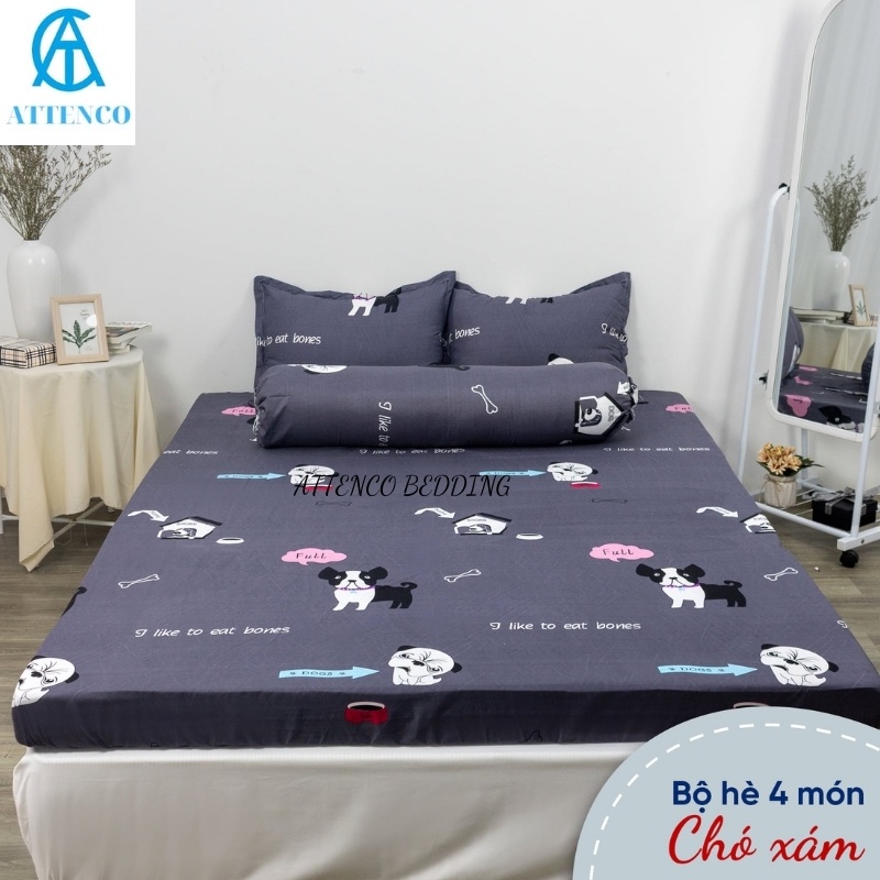 chăn ga gối cotton giường 🛏1m2/1m6/1m8/2m2🛏 dài 2m nệm cao 10cm bán lẻ từng món