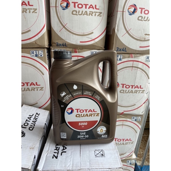 Dầu nhớt Total Quartz 5000 20W50 (chuyên máy xăng)