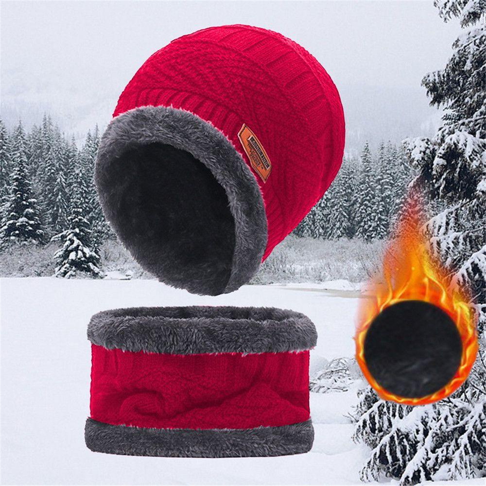 Mũ beanie Kiêm Khăn Choàng Cổ Mềm Mại Giữ Ấm Mùa Đông