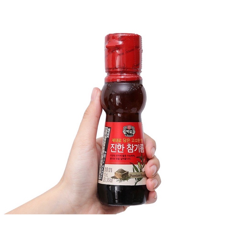 &lt;HOT&gt;Dầu Vừng /Mè Nguyên Chất Beksul CJ Hàn Quốc  110ml