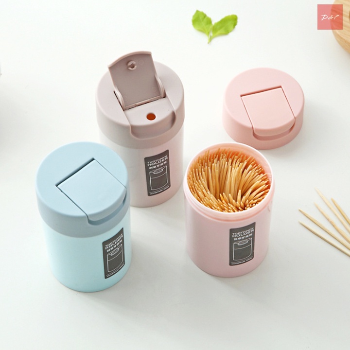 Hộp đựng tăm lúa mạch nắp bập - Hộp đựng tăm gấu dễ thương