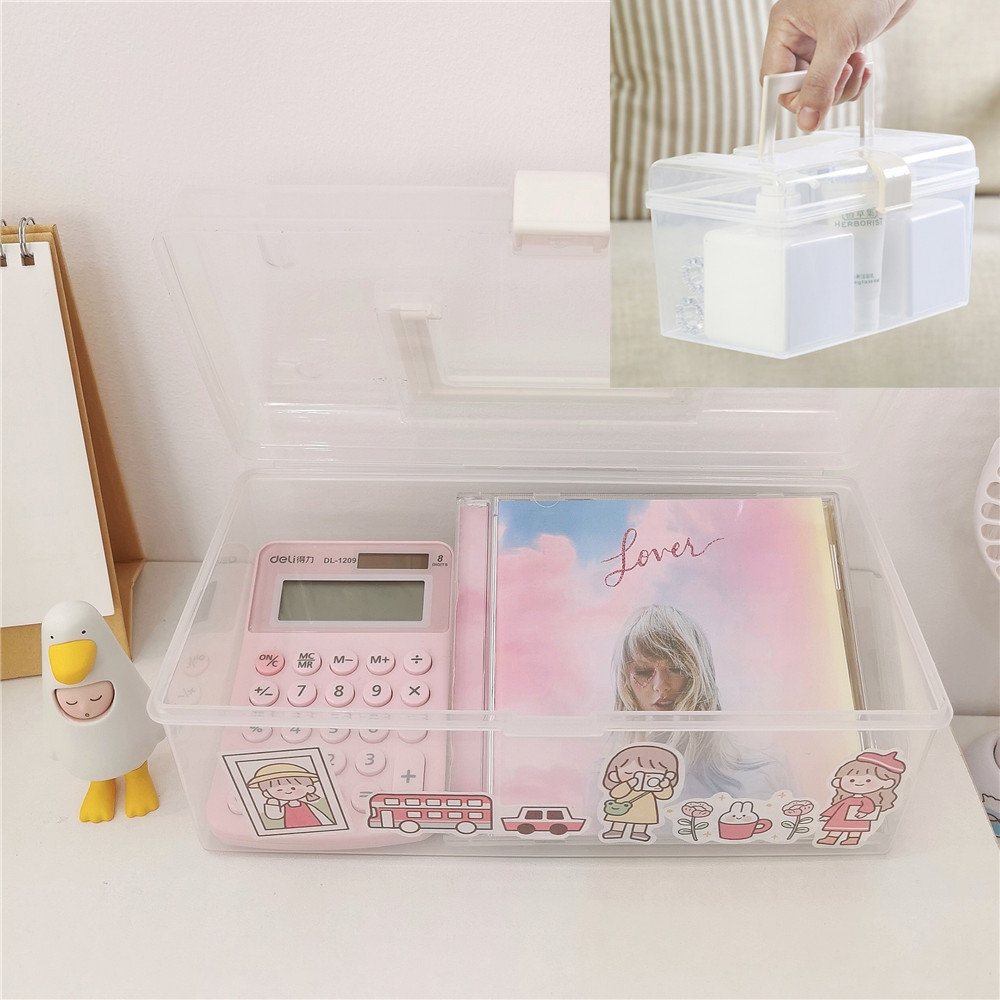 Hộp Trong Suốt Đựng Đồ Văn Phòng Phẩm Chống Bụi Sử Dụng Tiện Lợi