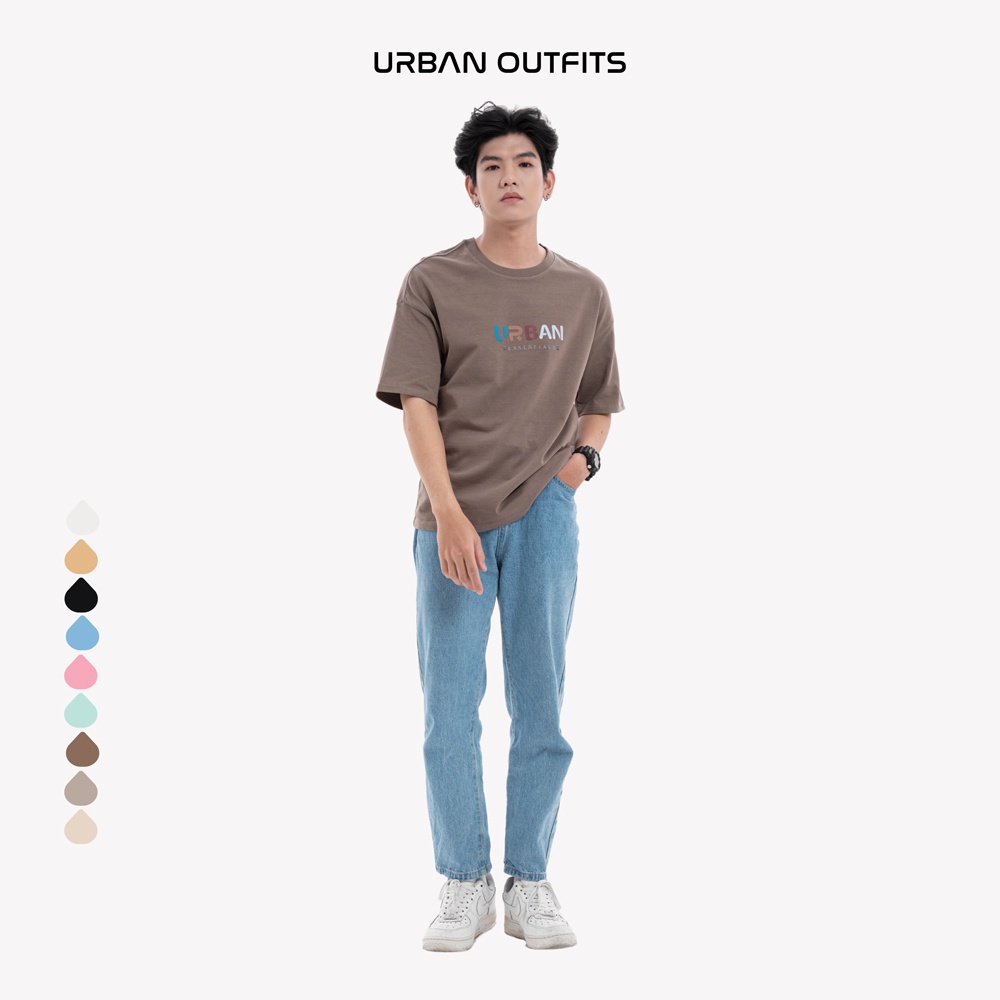 Áo Thun Tay Lỡ Form Rộng URBAN OUTFITS  ATO102 Local Brand In URBAN ESSENTIALS ver 2.0 Compact Cotton 250GSM Nhiều Màu