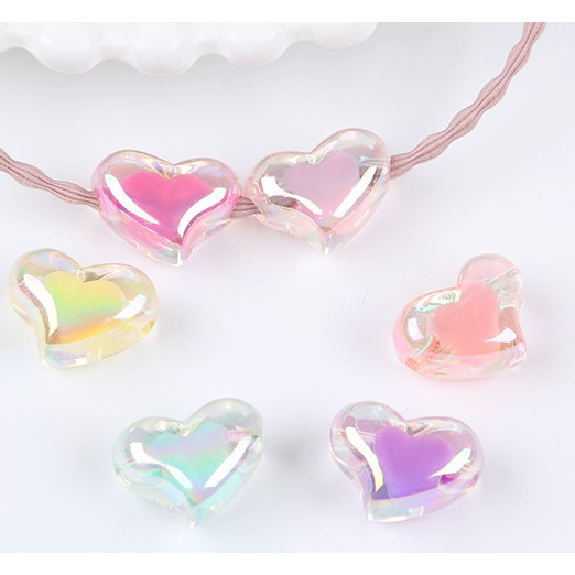 Hạt nhựa acrylic màu sắc kẹo ngọt dùng làm trang sức DIY