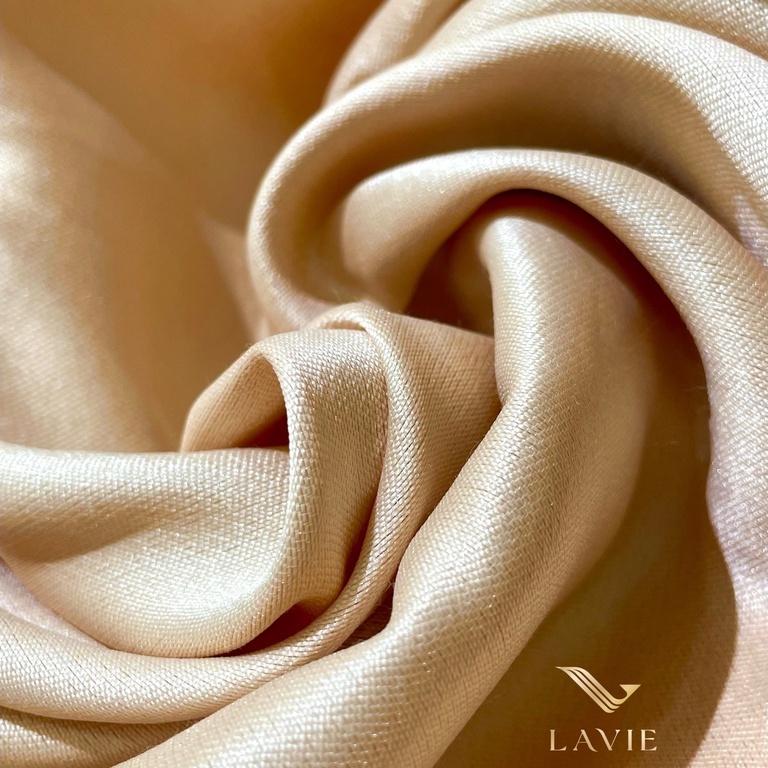 Vải Tafta Fine nhà Lavie dệt cao cấp giữ form chuẩn,vải may áo choàng, áo cưới, trang phục váy.