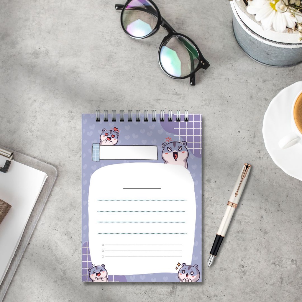 Sổ tay ghi chép từ vựng, lập kế hoạch lịch trình tiện lợi, có thể xé rời size 14.5x10cm