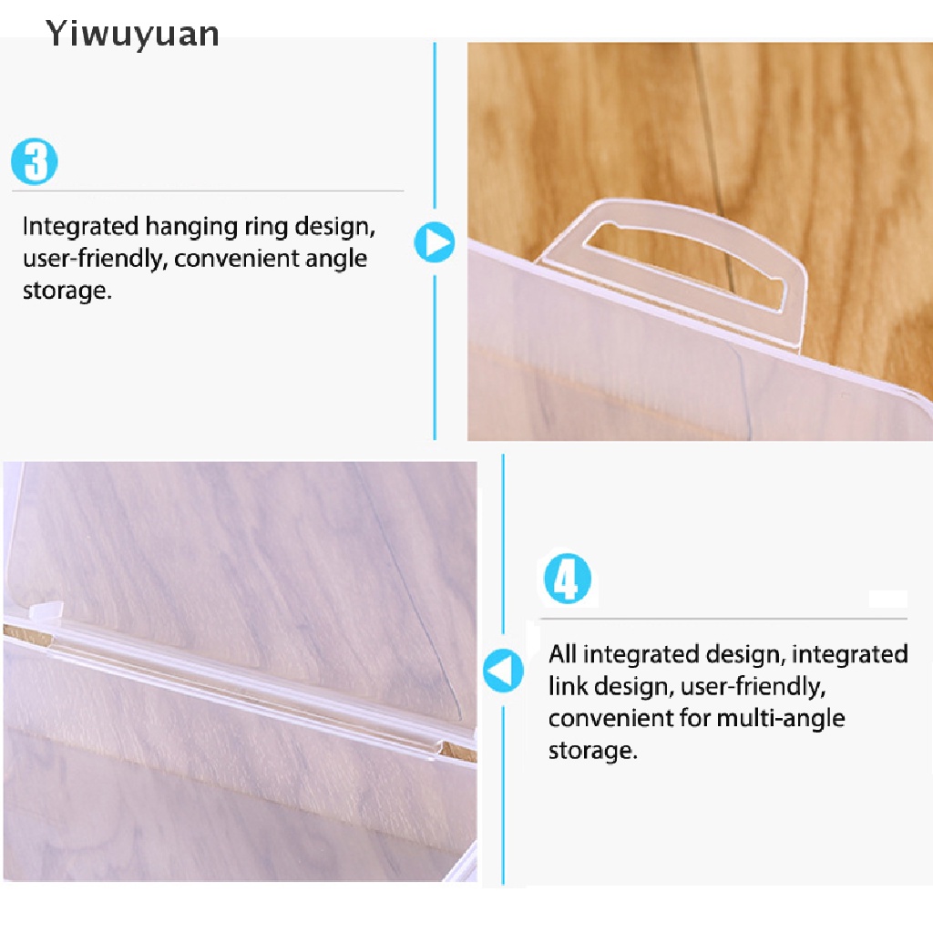 &lt; Yiwuyuan &gt; Hộp Nhựa PP Mini Trong Suốt Có Nắp Đựng Bộ Phận Nhỏ