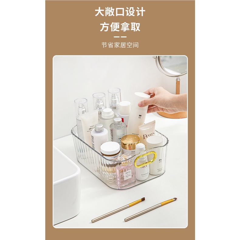 PVN49454 Hộp đựng mỹ phẩm, khay lưu trữ đồ đa năng để bàn nhựa ABS trong suốt cao cấp Giá Rẻ