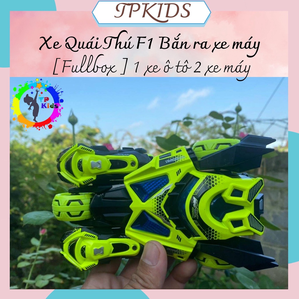 đồ chơi trẻ em xe ô tô 3 trong 1 bắn ra xe máy bằng kim loại siêu bền, ô tô đồ chơi âm thanh ánh sáng sống động